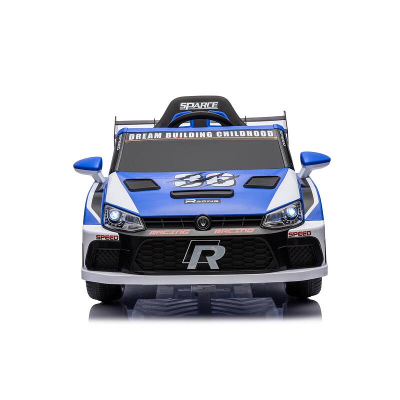 Remote Control Kids Ride On Car, 12V Battery Powered with Music, Lights, and Openable Doors