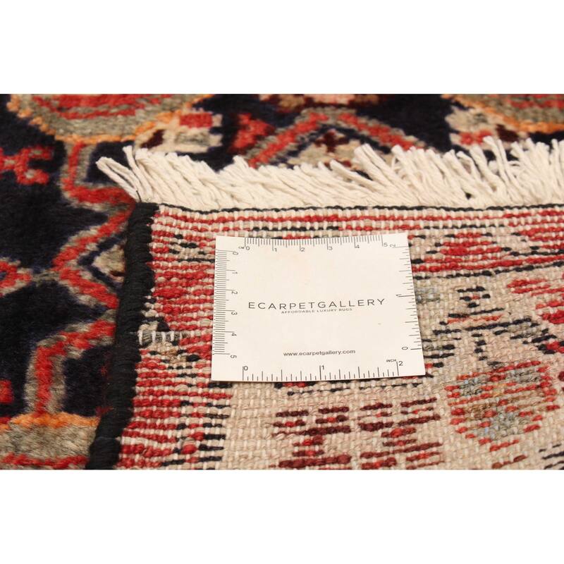 ECARPETGALLERY Hand-knotted Andelz Navy Wool Rug - 3'4 x 9'6