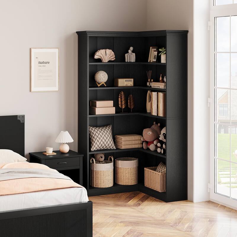 Farmhouse Bookshelf Corner