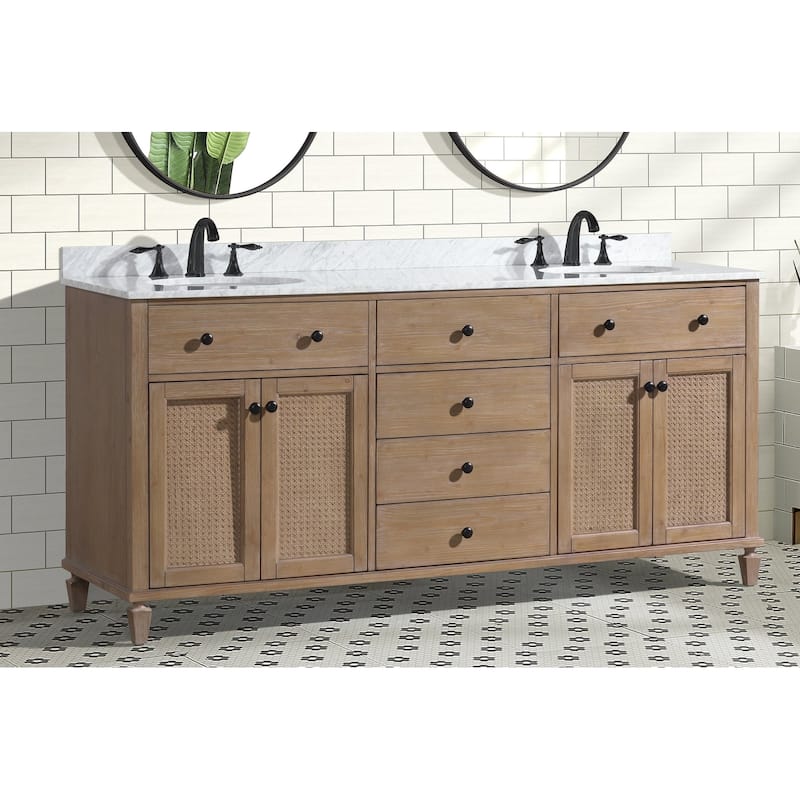 Ari Bath Annie 72" Bathroom Vanity Weathered Fir