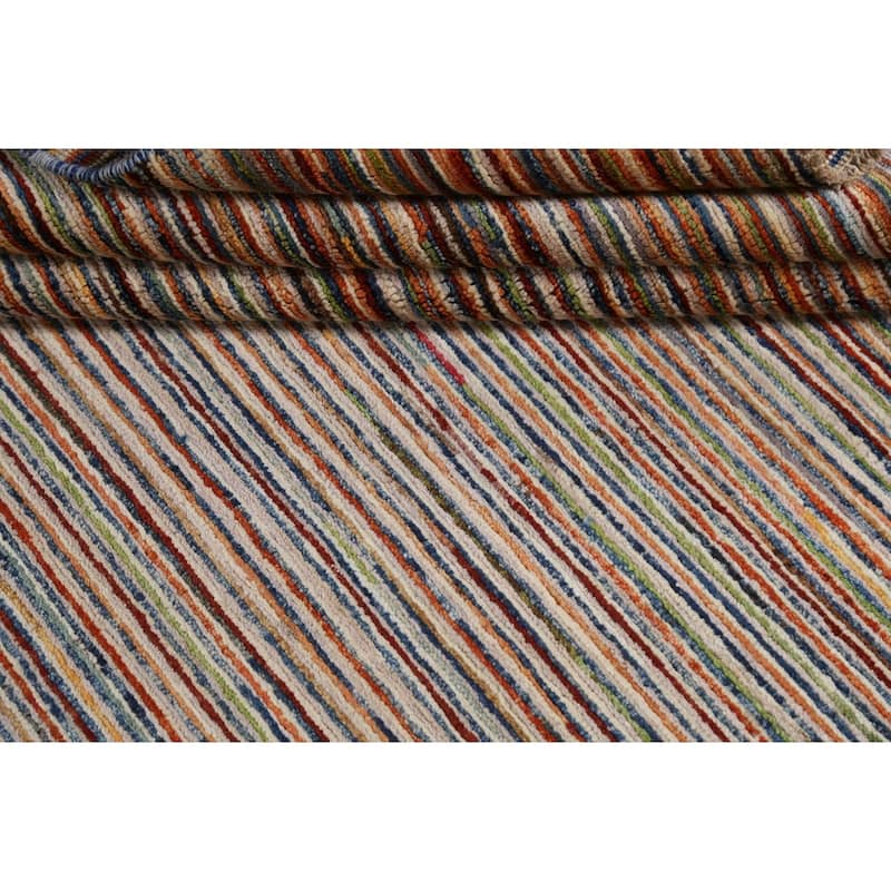 Contemporary Gabbeh Kashkoli Area Rug Wool Hand-knotted Bedroom Carpet - 4'9" x 6'4"