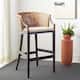 Option Natural Wash/Black Legs/White Cushion