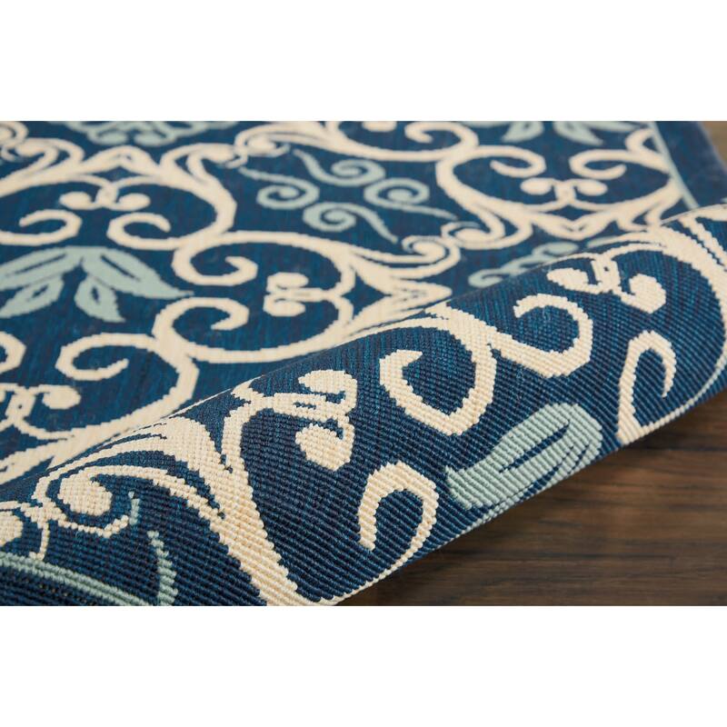 Nourison Caribbean Floral Geometric Indoor/Outdoor Area Rug