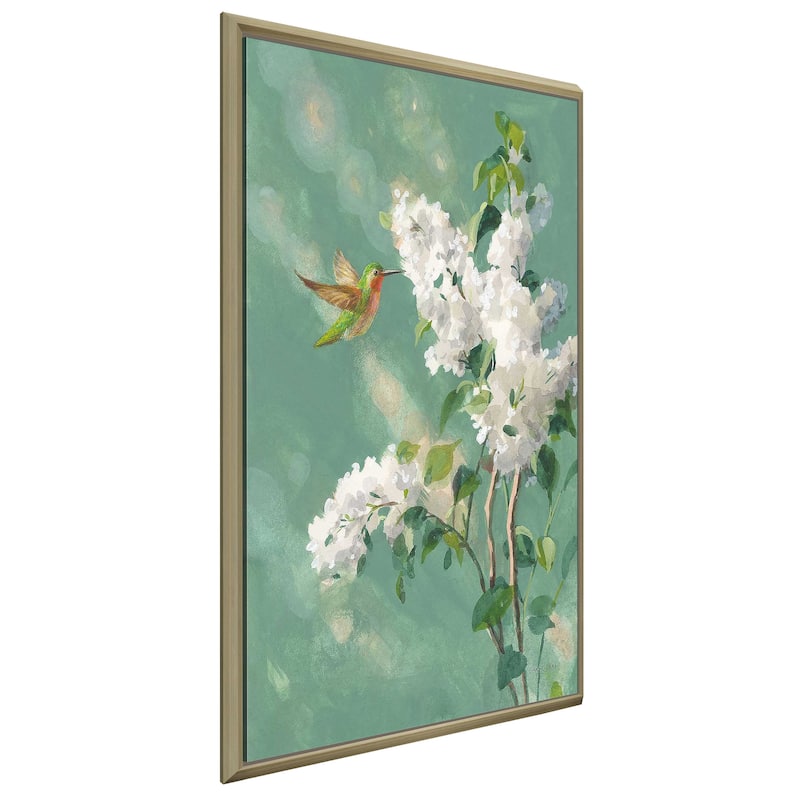 "Hummingbird Spring I" Print on Floating Canvas