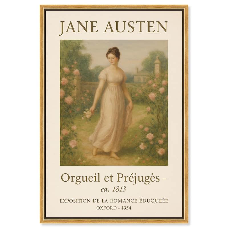 Lady in Austen's World Canvas by Art Remedy - 10" x 15" - Gold