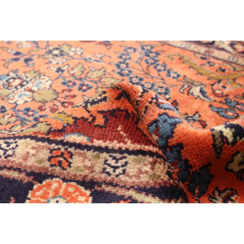 ECARPETGALLERY Hand-knotted Anadol Light Red Wool Rug - 2' 7" x 10' 9"