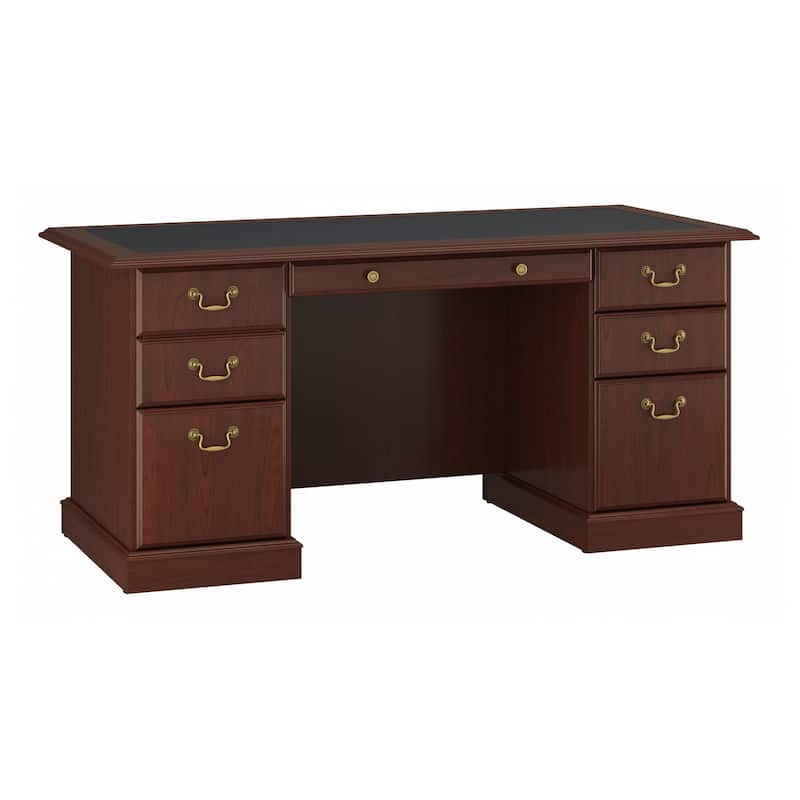 Bush Furniture Saratoga Executive Desk with Drawers and Storage