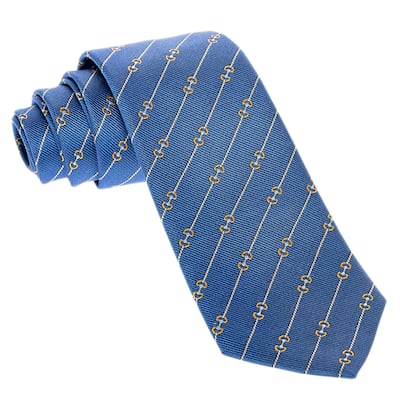 Gucci Horsebit Silk Jacquard Tie