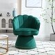 preview thumbnail 29 of 34, Mid Century Velvet 360° Swivel Sofa Chair w/Wide Upholstered Round Armchairs, Swivel Barrel Club Chair for Living Room, Bedroom