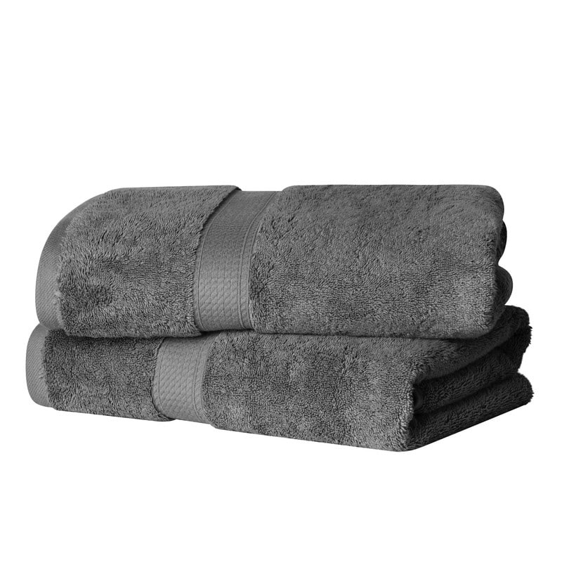 Superior Egyptian Cotton Pile Heavyweight Bath Towel Set of 2