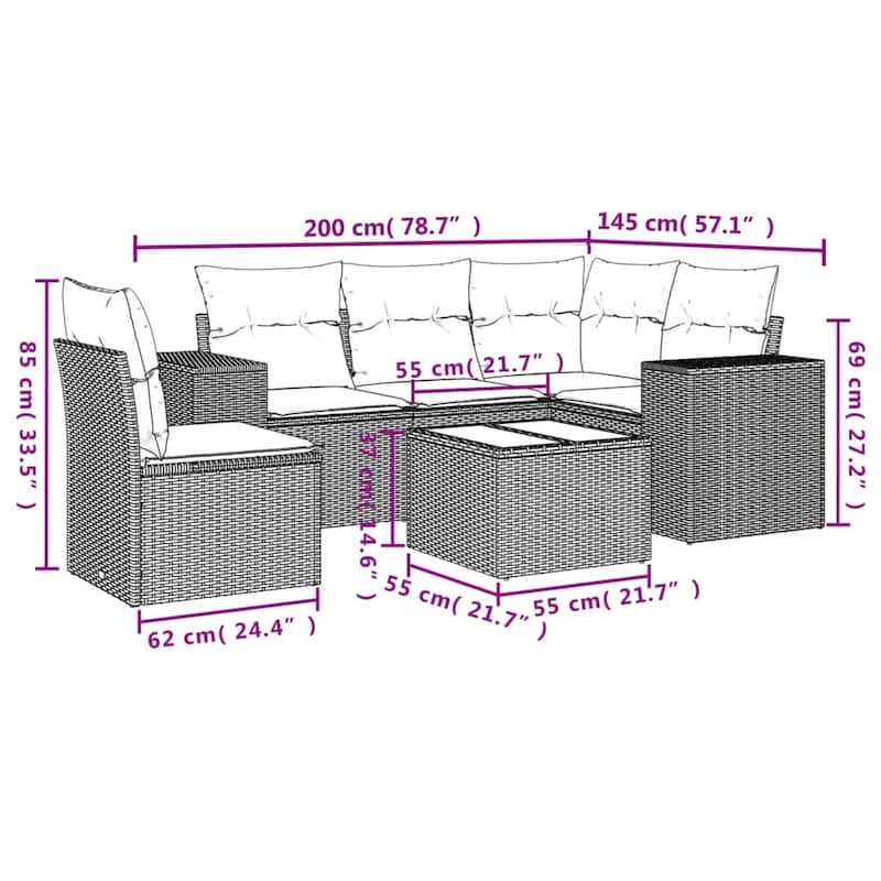 vidaXL Garden Sofa Set