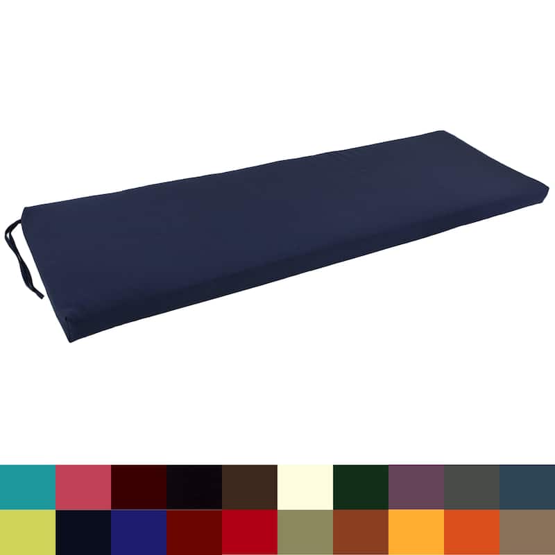 Twill Indoor Bench Cushion (57-, 60-, or 63-inches wide)