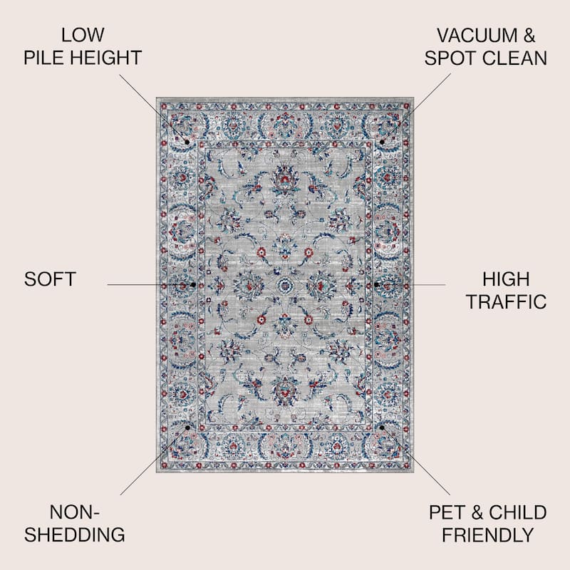 JONATHAN Y Traditional Persian Vintage Area Rug