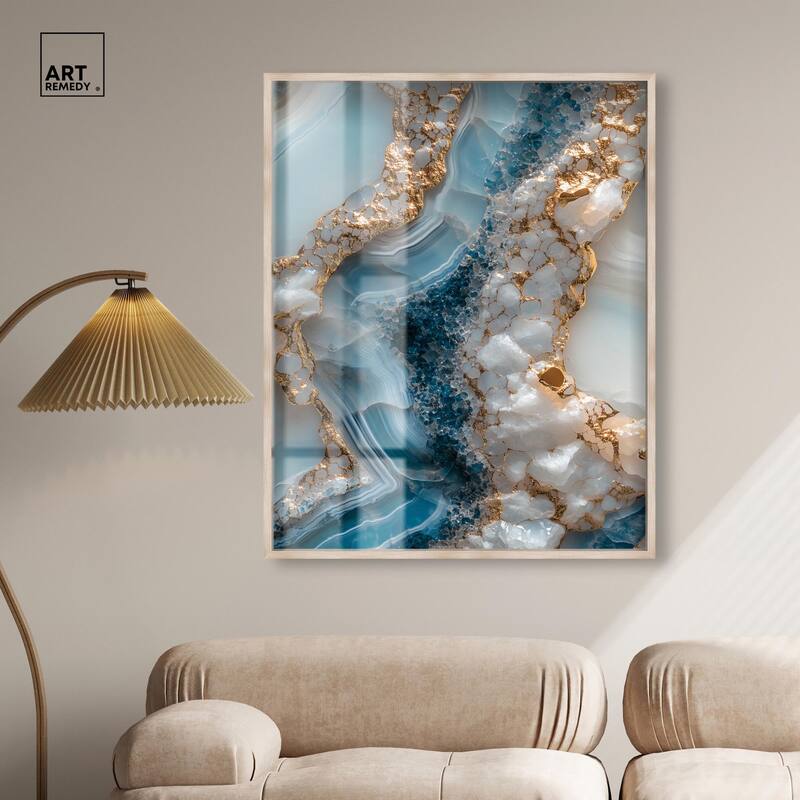 Lapis River Shadowbox by Art Remedy