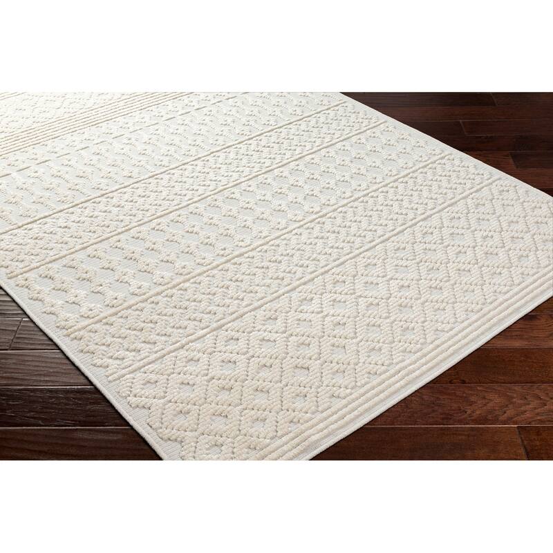 Livabliss Engton Chevron Stripe Machine Washable Area Rug