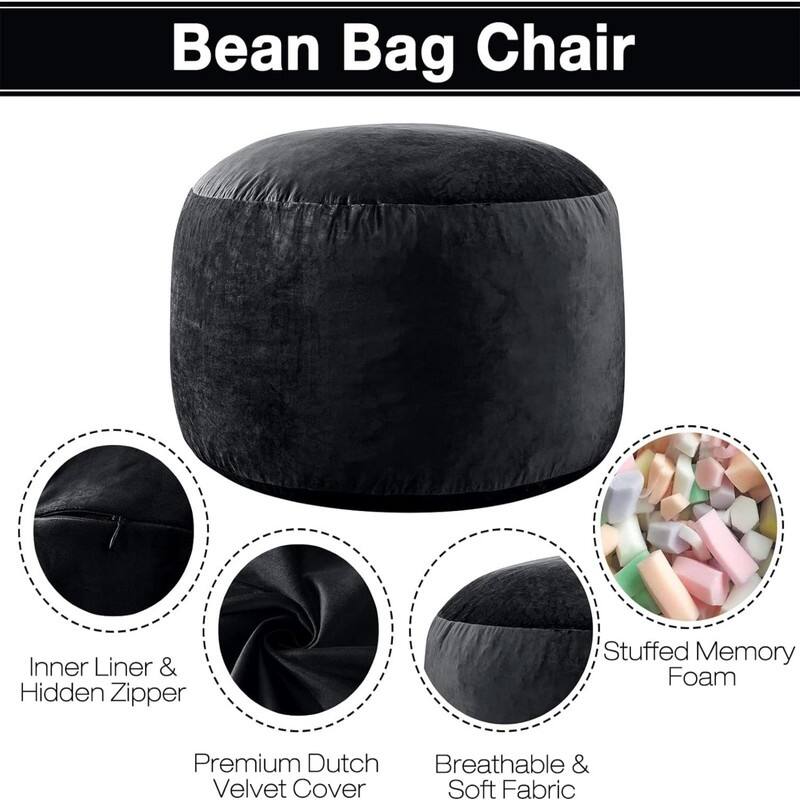 3 ft Medium Bean Bag Chair
