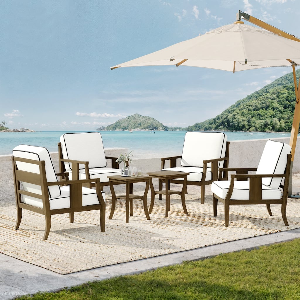 Patio Conversation Sets with Side Table(Set of 6)