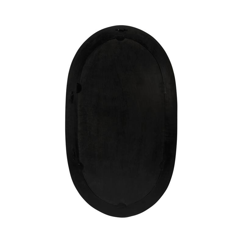 Trubadur 40"W x 24"H Oval Bone Inlay Decorative Wall Mirror
