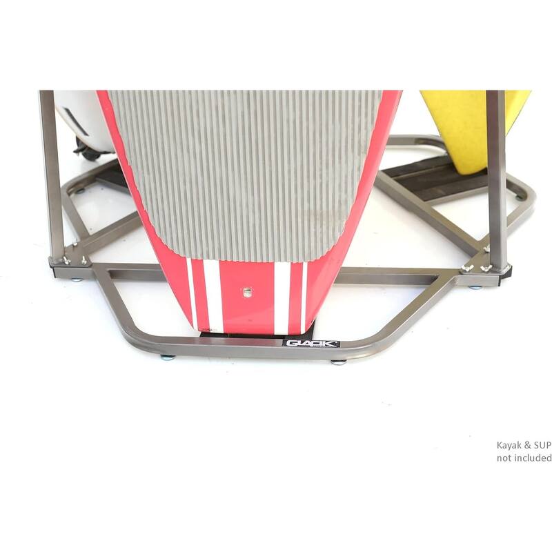 Vertical Space Saving Rack for Kayak and SUP Storage