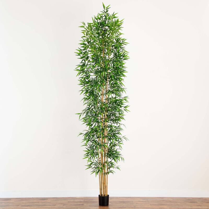 Artificial Potted Bamboo Tree - 12' - Green