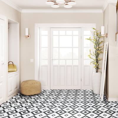 Merola Tile Brixton II 17-5/8"x17-5/8" Ceramic Floor and Wall Tile - Case (6 Tiles)