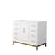 Option White, Satin Bronze Trim, No Top