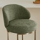 preview thumbnail 3 of 51, Spruce & Spring Chloe Upholstered Swivel Counter Bar Stool with Metal Frame and Arched Back