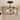 Leno Modern Black Gold 3-Light Geometric Chandelier Semi-Flush Mount Ceiling Light Fixture