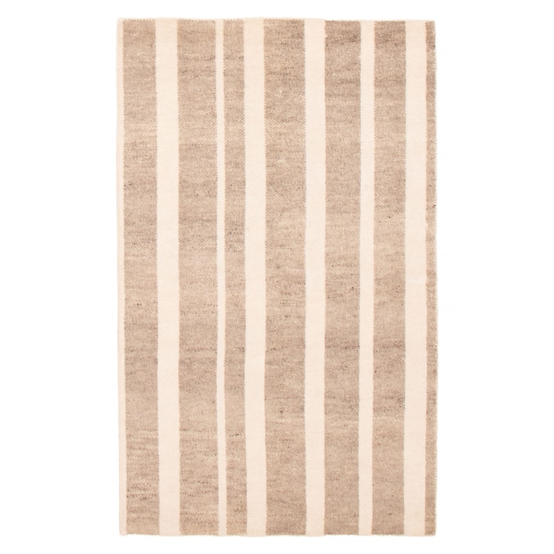 ECARPETGALLERY Hand-knotted Tangier Taupe Wool Rug - 5'1 x 8'2 - Taupe - 5'1 x 8'2