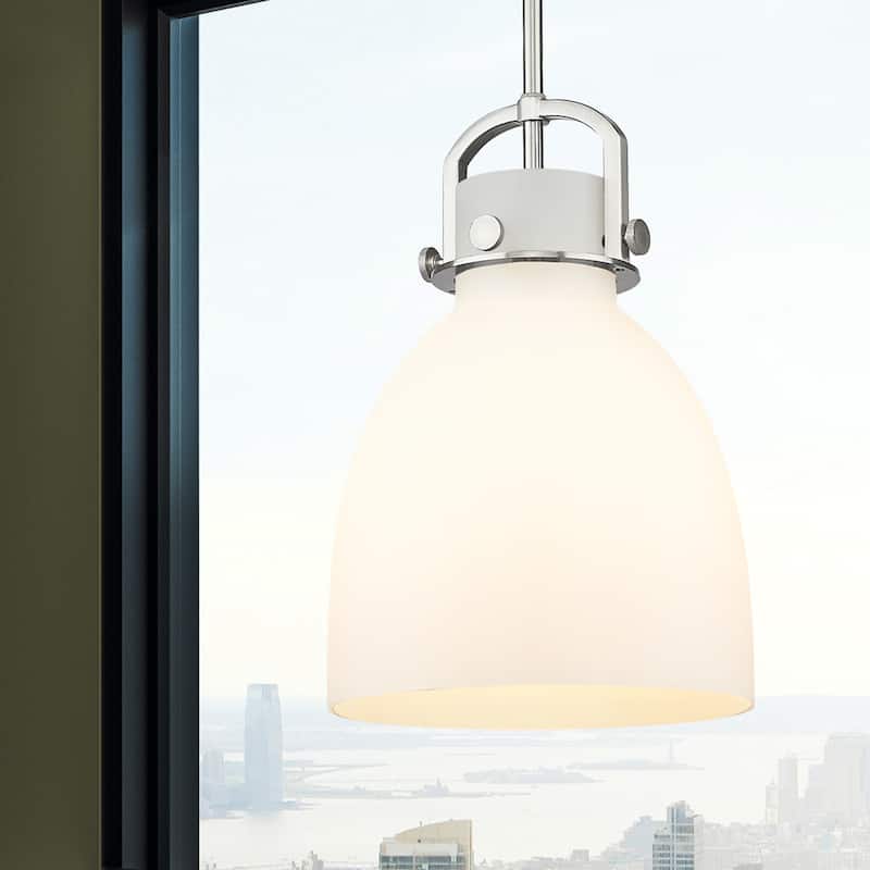 Innovations Lighting Newton Bell - 1 Light 10" Stem Hung Pendant
