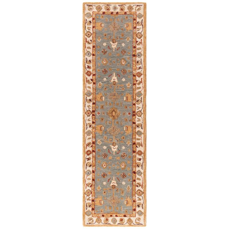 SAFAVIEH Handmade Anatolia Bibbi Traditional Oriental Hand-spun Wool Rug