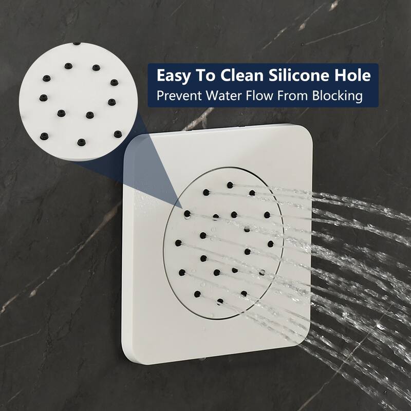 Concealed Installation Body Jet Shower Spa Square Massage Jets Spray