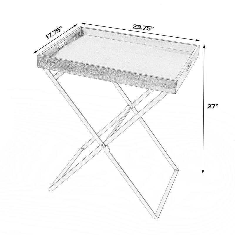Emma Cross Legs Tray Table
