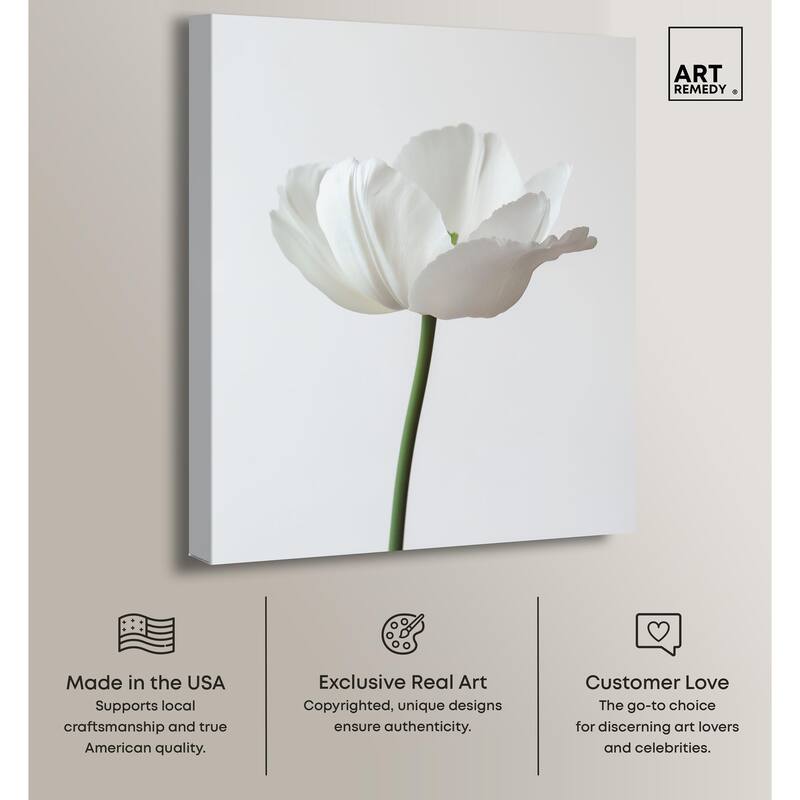 Pearl Floret Canvas by Art Remedy, Gallery Wrapped