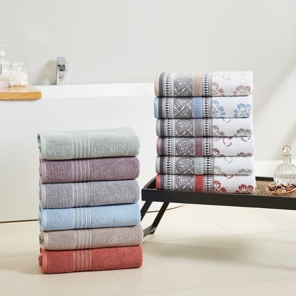 Modern Threads Ophelia 6-Piece Yarn Dyed Jacquard Towel Set - N/A ...