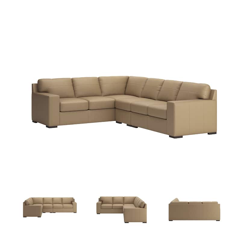 Signature Design by Ashley Bandon Brown 3-Piece Sectional - 127"W x 100"D x 41"H