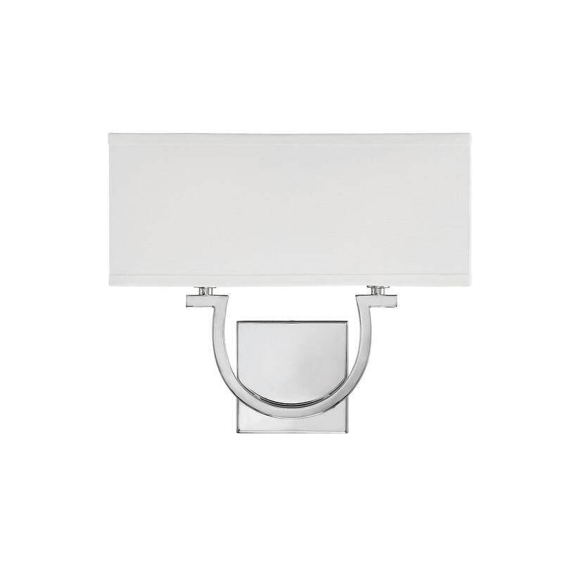 Savoy House Rhodes 2 Light 12" Tall Wall Sconce - Polished Nickel