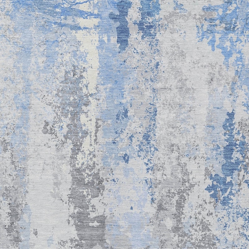 HomeRoots Abstract Transitional Rectangle Outdoor Rug