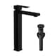 Bathroom Faucet With Pop Up Drain, Single Hole Bathroom Faucet Modern Single Handle Vanity Basin Faucet - Black