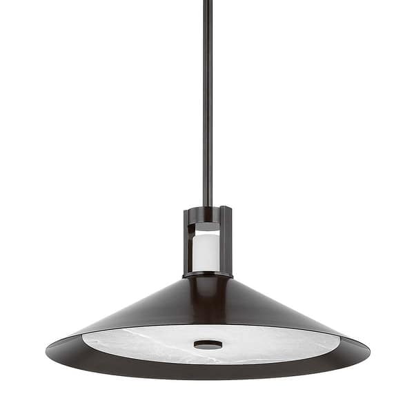 slide 2 of 9, Hudson Valley Lighting 3020 Clermont 20" Wide LED Pendant Distressed Bronze