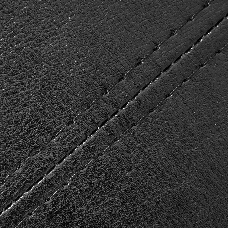 30.25" Square PU Storage Ottoman with Lift-Top & Rubber Wood Legs