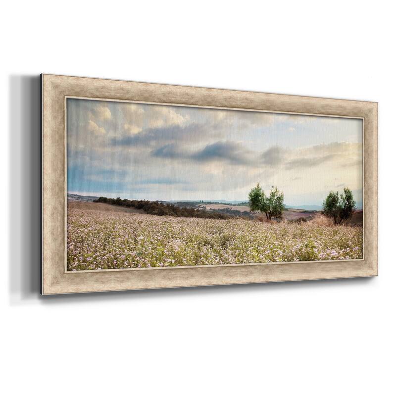 Tuscan Wildflowers Premium Framed Canvas- Ready to Hang