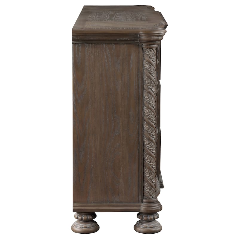 Emmett Traditional Wood 9-drawer Dresser Walnut