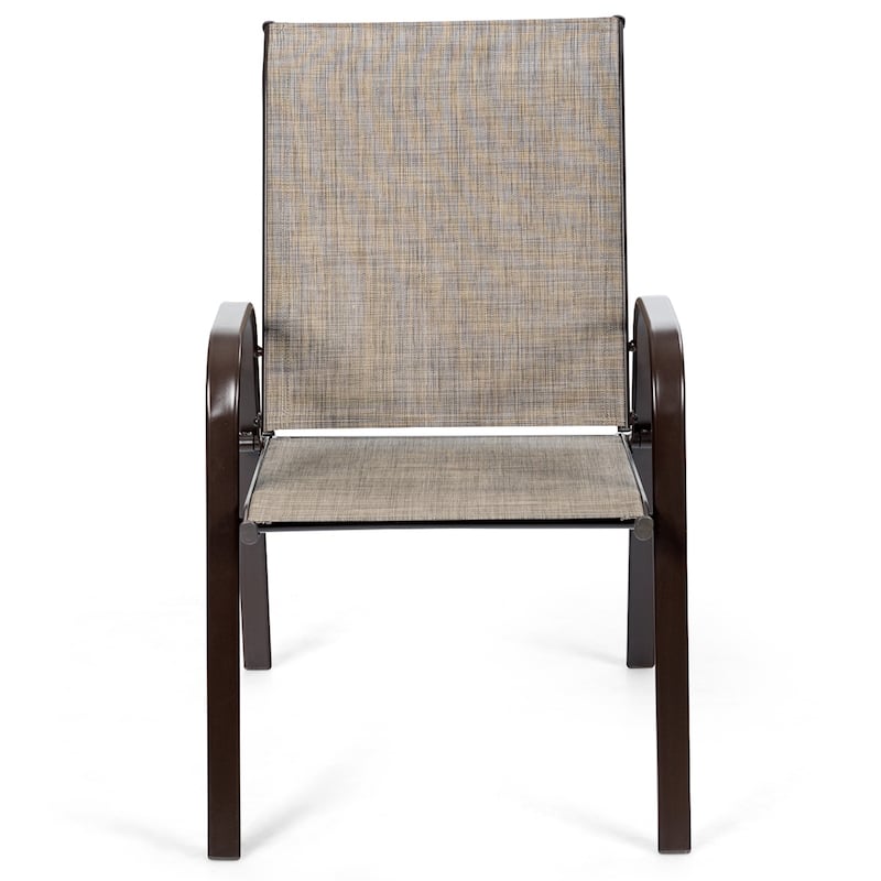 Costway 4PCS Patio Chairs Garden Deck Yard with Armrest - See Details