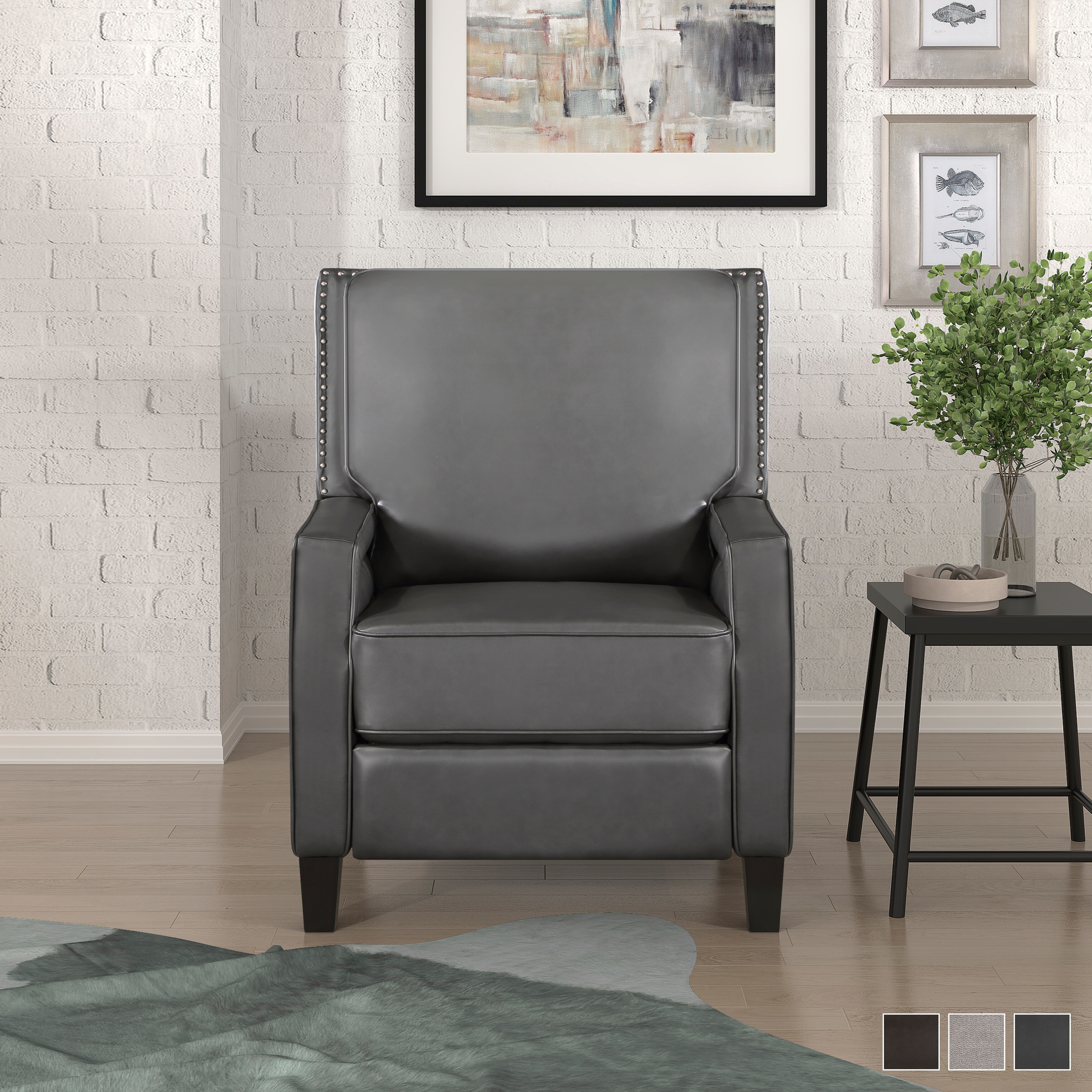 Beckett leather store pushback recliner