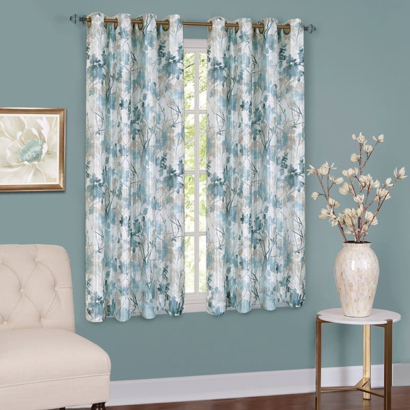 Tranquil Trees Insulated Curtain Panel