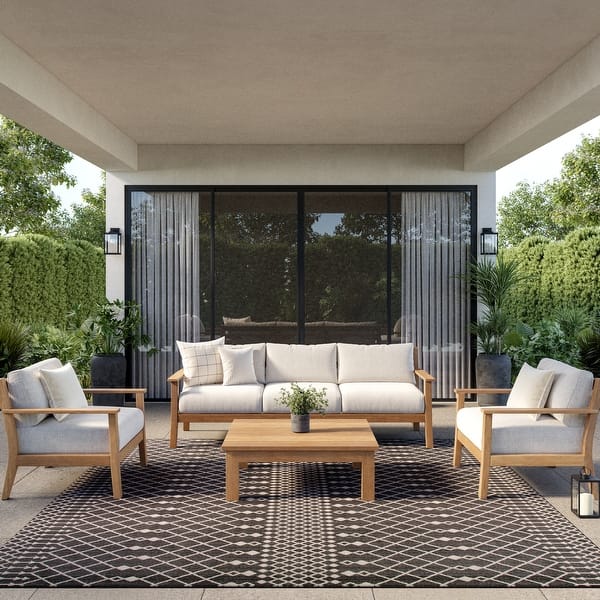 slide 2 of 3, Nourison Positano Indoor/Outdoor Moroccan Area Rug Black - 10' x Square
