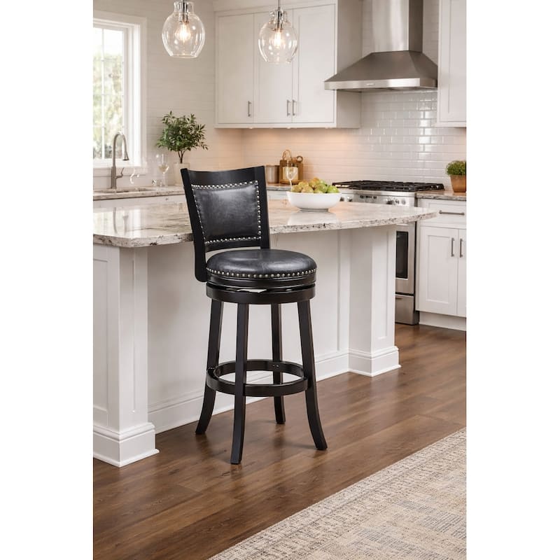 Bristol Bar Height Swivel Bar Stool - Black