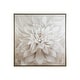 preview thumbnail 2 of 1, Jalisa Contemporary Taupe Wall Art - 39.37" W x 1.5" D x 39.37" H