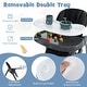 preview thumbnail 4 of 6, Gymax Baby High Chair w/ 7 Height & 3 Footrest Adjustable Cup holder 2